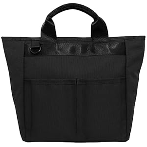 [S.T.Golf] ラウンドバッグ ゴルフバッグ 大容量 超軽量 ラウンドポーチ ラウンドトートバッグ ミニトート リニューアル 900Dポリエステル採用 高強度 耐久性 撥水加工 25cm×25cm×13cm (ブラック)" 