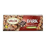 Valor - Chocolate Puro con Avellanas Mediterráneas Enteras. Chocolate Valor sin Gluten. Intenso Sabor y Aroma. Crujientes Avellanas Enteras - 250 Gramos