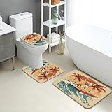 Adhérence fiable sur plusieurs surfaces : que ce soit sur du marbre ou du stratifié, ce tapis de toilette reste bien en place tout au long de la journée