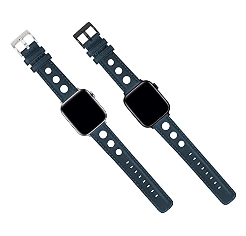 Image of BARTON WATCH BANDS - Horween Leather Watch Bands Compatible with Apple Watch Models - 1, 2, 3, 4, 5, 6, 7, 8, 9, 10, SE, Ultra & Ultra 2