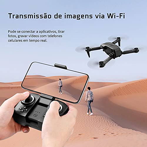 Drone LS-XT6 Mini Com Câmera (Manual Em Português) (Com 2 Baterias)