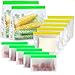 Produktbild 12 Stück Lebensmittel Beutel Wiederverwendbare Vielseitige Aufbewahrungsbeutel Boden-Design Gefrierbeutel Küche Sandwich Obst- und Gemüsebeutel Set für Milch,Snacks,Fleisch