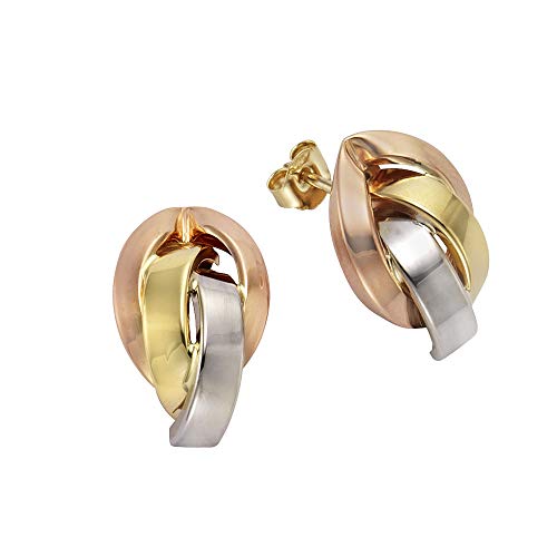 Preisvergleich Produktbild Celesta Gold Damen Ohrstecker 375 / - Gold 1,8cm Glänzend rot 241320001