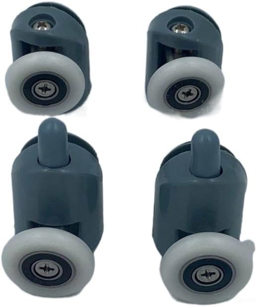 Shower Door Rollers ， 4pcs-8pcs/set Shower Rooms Cabins Pulley/Shower Room Roller/Runners/Wheels/Pulleys Diameter 20mm/22mm/23mm/25mm/27mm(2 Upper 2 Lower,23MM-6MM)