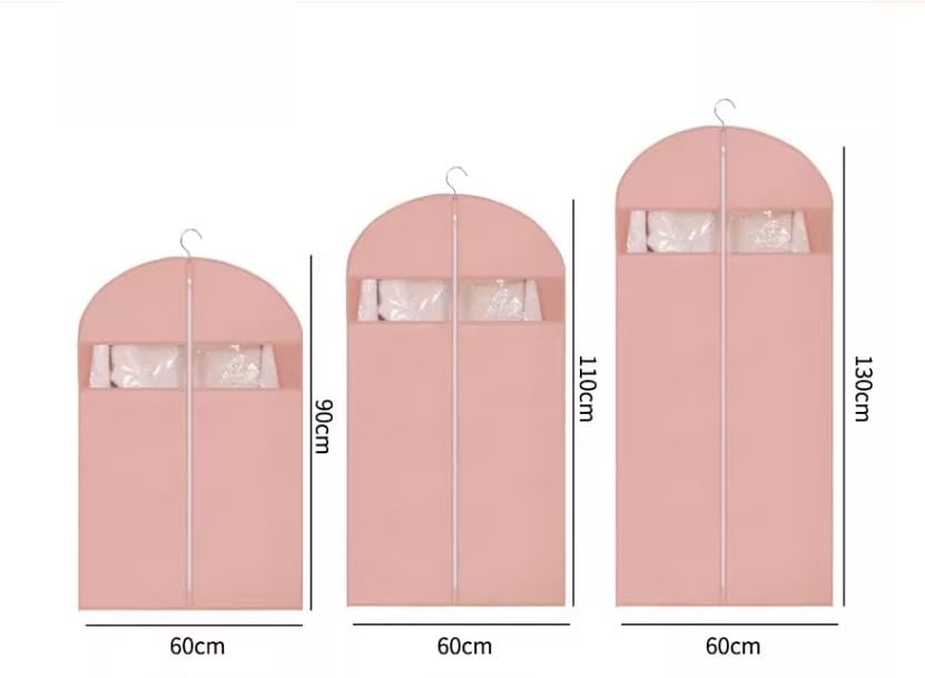 Clothes Cover 3 Pack Garment Bags for Travel Garment Bag Clothes Closet Storage Hanging Travel Suit Bags (Color : B, Size : 3 Pack)2