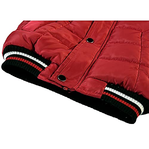 AMIYAN Toddler Boys Down Jacket Winter Jacket Hooded Thickened Warm Snowsuit Coat Parka Outerwear 3-4T - Thumbnail 6