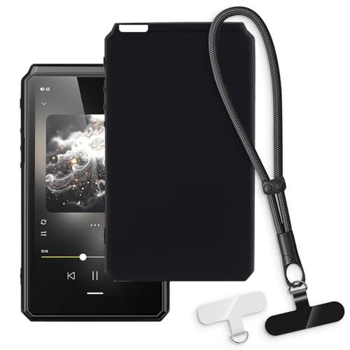 OAGELIM 2-in-1�ی�P�[�X�ƃ��X�g�X�g���b�v HiBy R6 II 2020 �Ƃ̌݊������� ���O���\�ȃ��j���[�h�t���d�b�J�o�[�A����~�ߕ����h�~�O���b�v�n���h�� (�u���b�N + �u���b�N)