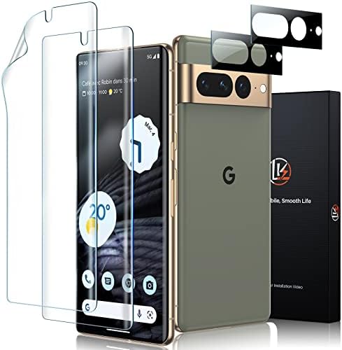LK [2+2 Pack] Google Pixel 8 Pro Screen Protector + Camera Lens Protector - Tempered Glass, 9H Hardness