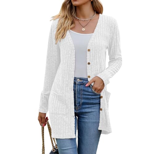 Image of Witsmile Womens 2026 Spring Fashion Cardigan Lightweight Soft Knit Long Top