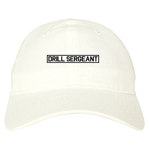 Kings Of NY Drill Sergeant SGT 6 Panel Dad Hat Cap White