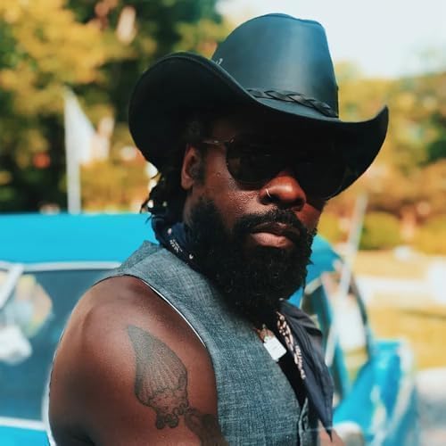 American Hat Makers Hollywood Outback Hat | Oiled Leather Cowboy Hat | Durable, Breathable & Stylish Sun Protection - Image 7