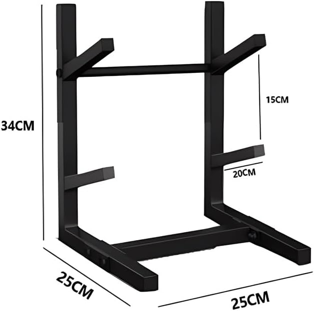 zktoermn Snowboard Storage Holder - Standing Metal Snowboard Storage Rack - Skateboard Organizer Rack - Floor Display Stand for Garage/Shop(25x25x34 cm)