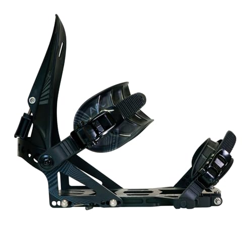 SPARK R&D Unisex Arc ST Bindings - Durable Reliable Lightweight Easy-to-Install Puck-Compatible Splitboard Fasteners for All-Mountain, Freeride & Touring, Black, Medium
