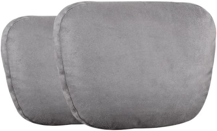 Car Headrest Seat Neck Pillow Traveling Neck Support Cushion Accessories (Color : 2Pcs Gray)