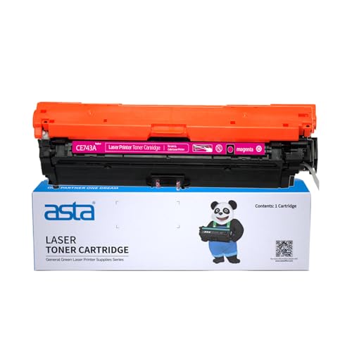 ASTA CE743A Cartridge Toner 307A Compatible For HP Color LaserJet CP5220 CP5221 CP5221dn CP5221n CP5223 CP5223dn CP5223n CP5225 CP5225dn CP5225n CP5227 CP5227dn CP5227n CP5229 CP5229dn (Magenta)