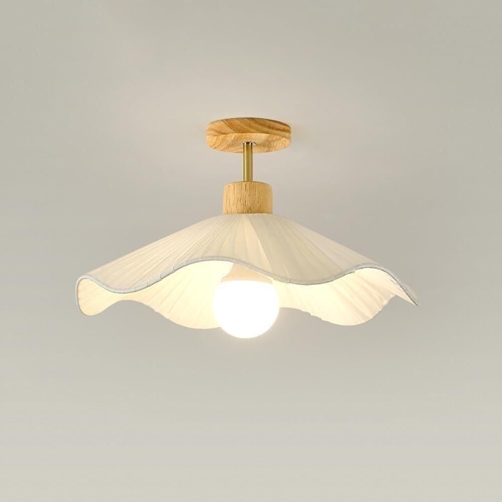 Lustre nordique moderne anti-éblouissement en tissu pour chambre