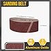 CoCud 3 x 21 Inch Sanding Belt, 3 Pcs 40 Grit Knife Sharpener Belts Work Sharpening for Belt Sander Knife Carving Tool Metal Working