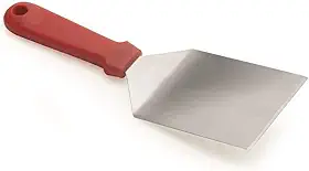 Mimo Style, Espátula Angular de Confeitar em Aço Inox com Cabo em Polipropileno — Vermelho
