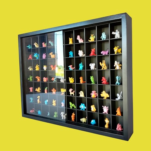 MAG ART STORE, Expositor 70 Nichos - Preto Compatível C/Pokemon Miniatura - cod 70003