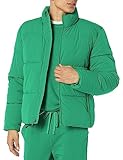 Amazon Essentials Herren Daunenjacke mit Stehkragen (in Übergrößen erhältlich), Grün, 5XL Große Größen