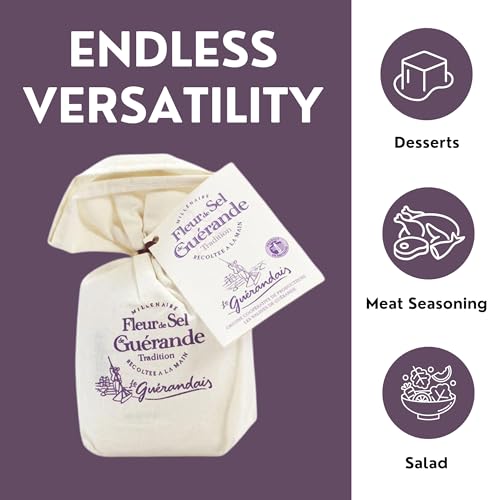 Le Guerandais Fleur De Sel De Guerande Linen Bag 4.4 oz miniatura 3