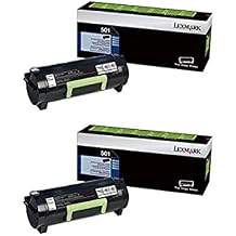 Lexmark 50F000G 500G MS310, MS410, MS510, MS610 Black Toner Cartridge 2-Pack