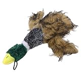 Tinksky Dog Squeaky Toy Duck Squeaky Dog Toys for Small Dogs Plush Dog Toys (Brown)