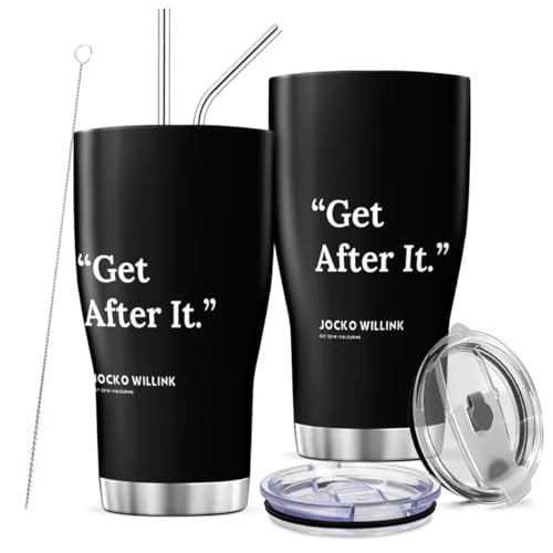 Tumbler 30 Oz Jocko Stainless Willink with Lid and Straw Quotes Coffee Get Travel After Insulated It Tea Steel
