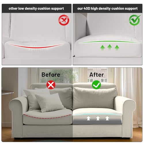 Image of Couch Cushion Support, Sofa Cushion Support for Sagging Couch Seat, Couch Replacement Insert, 24 inchx24 inchx2.4 inch, High Density Foam Furniture Seat Sagging Repair, Trapezoid 40D, Grey Set of 2
