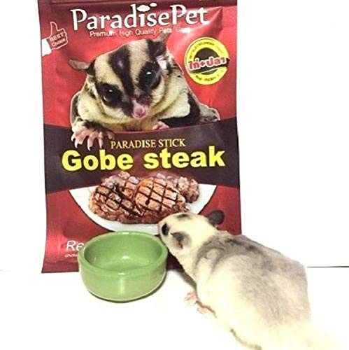 Polar Bear's Pet Shop 3 Pcs. Premium Gobe Kobe Steak Flavor Sugar Glider Hamster Squirrel Chinchillas Small Animals Sandwich Snacks And Food Stick Gobe Steak Flavor (50G.) #TOP3