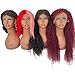 Voloria 4PCS Wholesale Realistic Female Mannequin Head Long Neck Manikin PVC Head Bust Wig Model Head Stand with Makeup Wigs,Hats,Sunglasses,Necklace,Jewelry (Dark), Brown (voloriamannequin4pieces)