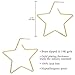 And Lovely 14K Gold Dipped Star Earrings - Statement Hoop Earrings - Drop Dangle Earrings (Gold Star Hoop)