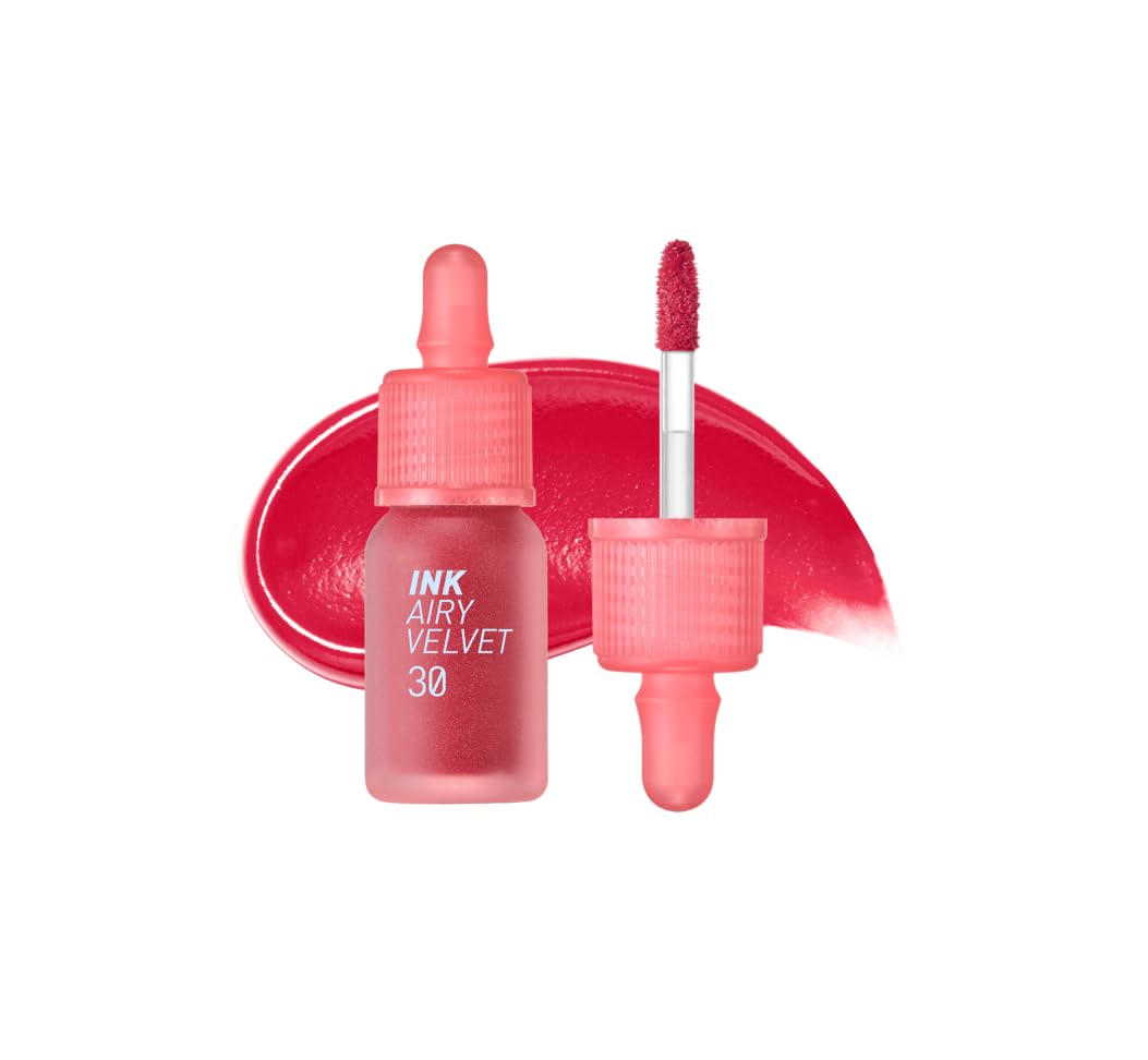 Peripera Ink Airy Velvet Lip Tint | High-Pigmentation, Lightweight, Soft, Moisturizing (030 WAKE UP CHERRY)