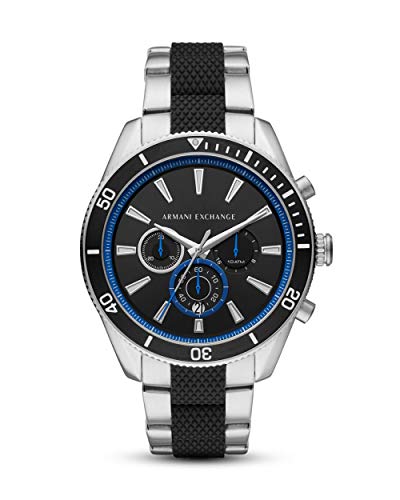 Preisvergleich Produktbild Armani Exchange Herren Chronograph Quarz Uhr mit Edelstahl Armband AX1831