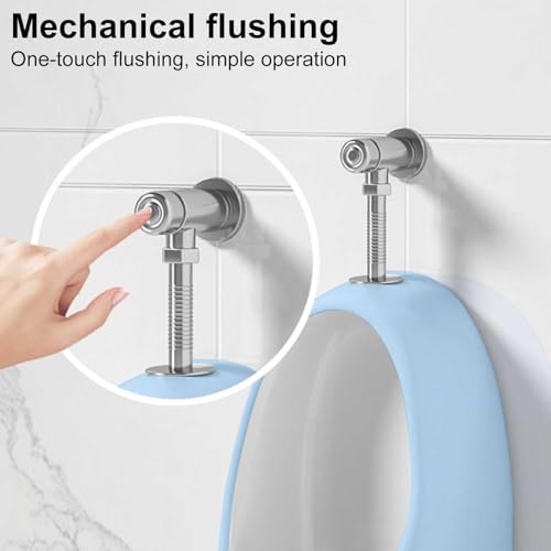 Urinal de cerámica con descarga manual para hogar y hostelería 4