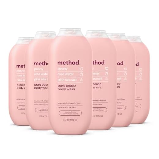 Method Body Wash, Pure Peace, Paraben and Phthalate Free, 18 oz (Pack of 6)