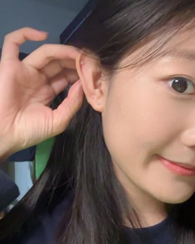 Ocptiy 16G 18G 20G Clear Plastic Earrings Nose Studs Piercing Retainer for Surgery Sport Work Lip Labret Medusa Ring Bioflex Flat Back Tragus Helix Conch Earring Women Men 6mm 7mm 8mm 10mm 12mm3