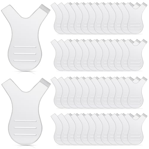 Pincel de cílios em forma de Y, ferramenta de elevação de cílios 50 peças de silicone para enxerto d