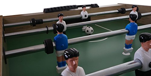 Mendler Tischkicker London, Kicker Kickertisch Tischfussball, klappbar 84x121x105 - schwarz