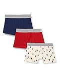 Petit Bateau Jungen A05PG Packung mit 3 Baumwoll-Boxershorts für kleine, Medieval + Avalanco/Multico + Stop, 8 Jahre (3er Pack)
