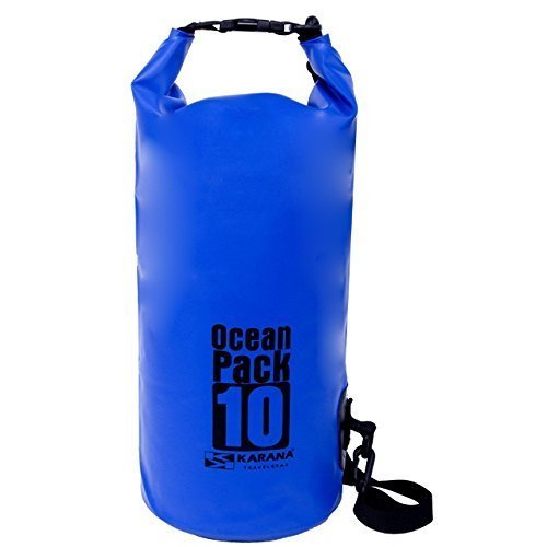 Marji & Anuvrutti Blue 10L Ocean Pack Wading Drifting Package Swimming Dry Bag