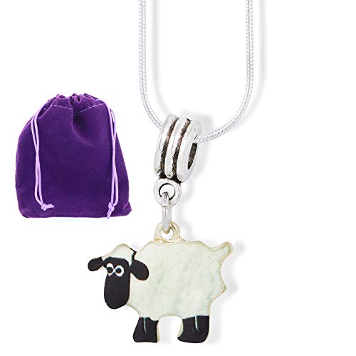 Collier mouton à pendentif corps vert, une idée cadeau unique