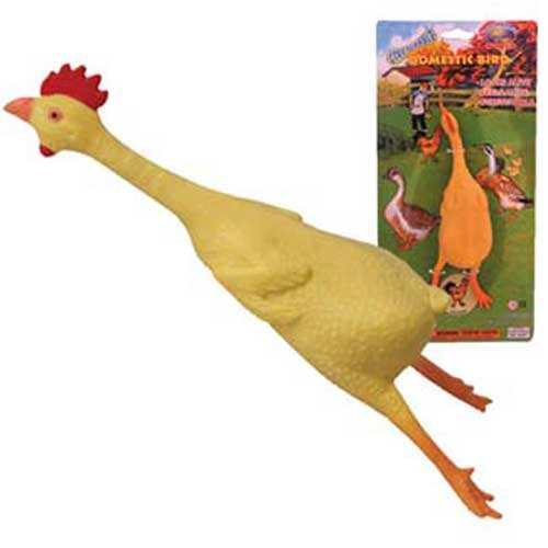 Poulet en caoutchouc anti stress de 19 cm pour se détendre