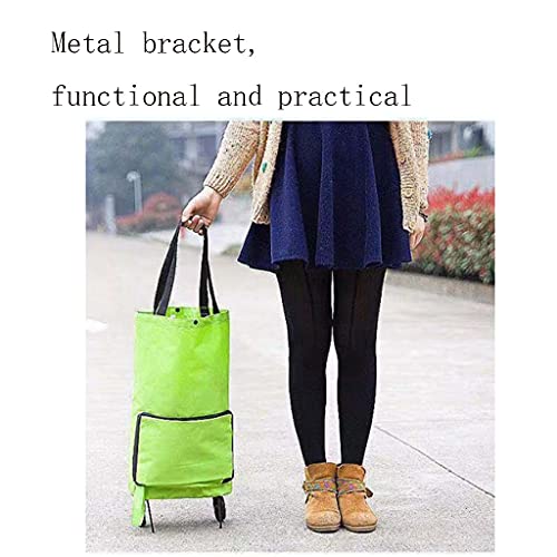 XSWLYY einkaufstrolley wasserdichte Faltbare Einkaufstasche Oxford Tuch Kann handzähnisch Einkaufswagen für… – Bild 4