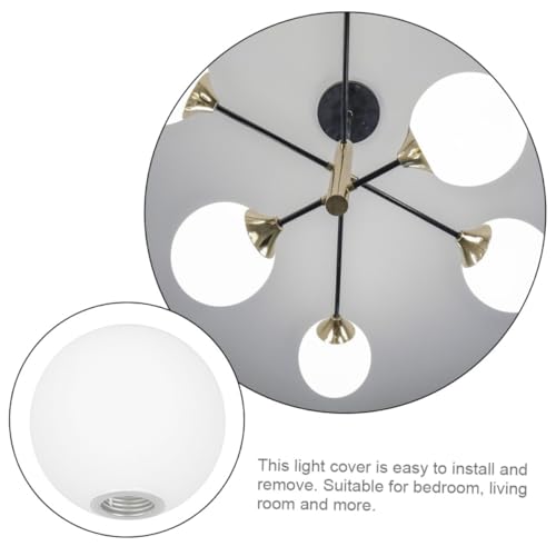 Image of OSALADI 4.7 Inch Glass Lampshade G9 Ceiling Light Cover Decorative Diffuse Lighting for Bedroom Living Room