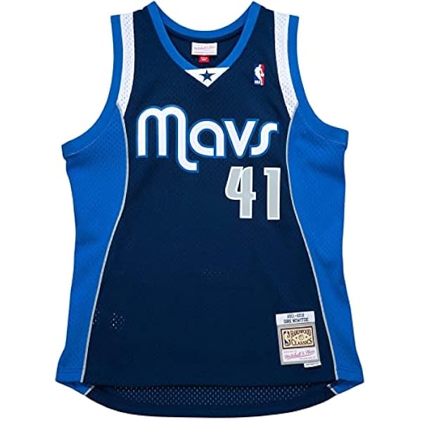 Mitchell & Ness Dirk Nowitzki #41 Dallas Mavericks 2011-12 Swingman NBA Jersey Navy