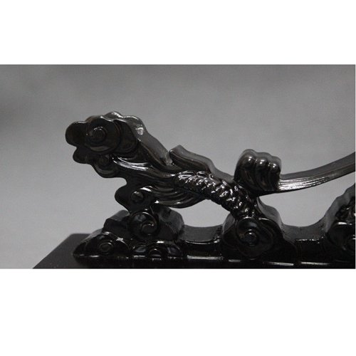 Maymii Resin Black Dragon Samurai Sword Katana Wakizashi Tanto Holder Stand Display #TOP6