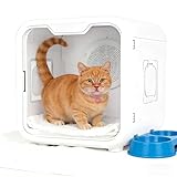 Sèche-linge pour animal domestique de grande capacité, 58 L, ultra silencieux, faible bruit, contrôle intelligent de la température, séchage à 360° pour chats et petits chiens
