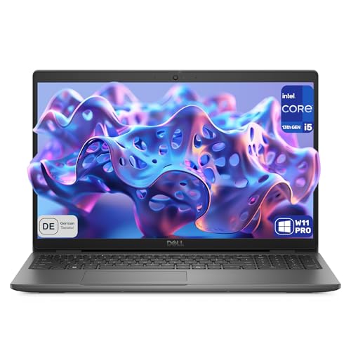 Dell Latitude 3550 Business Laptop, Intel Core i5-1335U, 16 GB DDR5 RAM, 2 TB SSD, 15.6' FHD (1920x1080), Intel Iris Xe Graphics, Deutsches Tastatur Layout, Windows 11 Pro, Grau