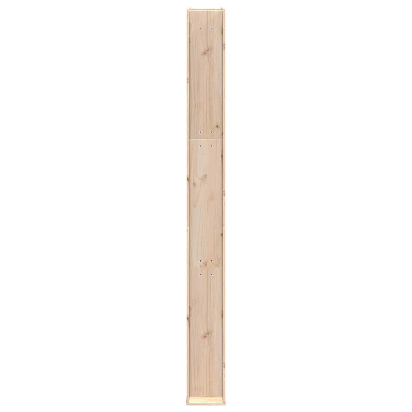 vidaXL Outdoor-Dusche 226 cm Massivholz Kiefer und Edelstahl Natur, Moderne, wetterfeste Außendusche, höhenverstellbar, aus Edelstahl, drehbarer Kopf für Garten, Pool